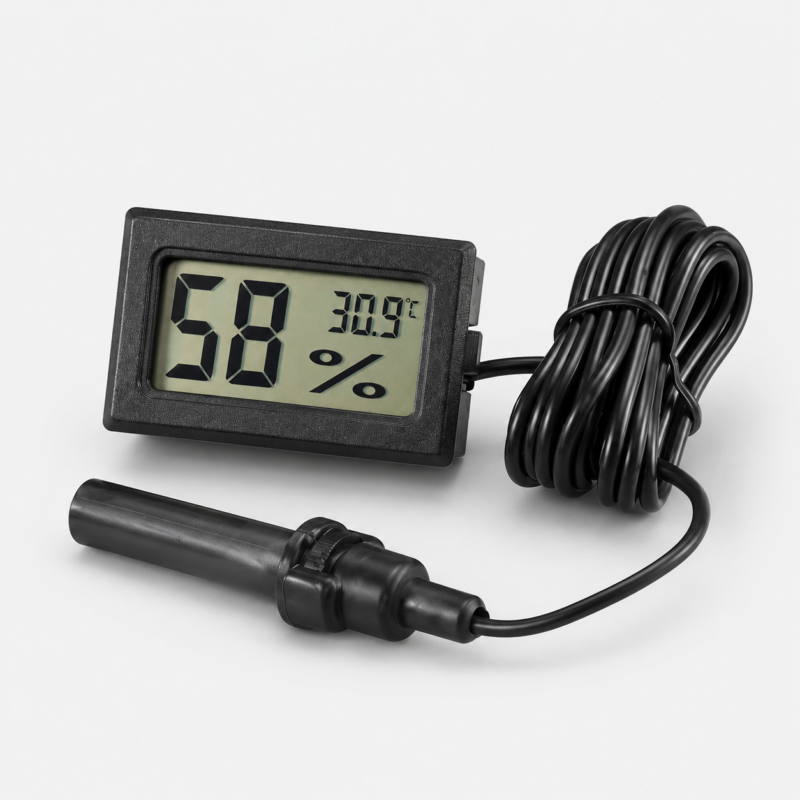 TERMOHIGROMETRO DIGITAL CON SONDA