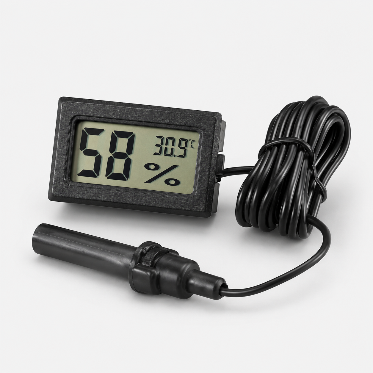 TERMOHIGROMETRO DIGITAL CON SONDA